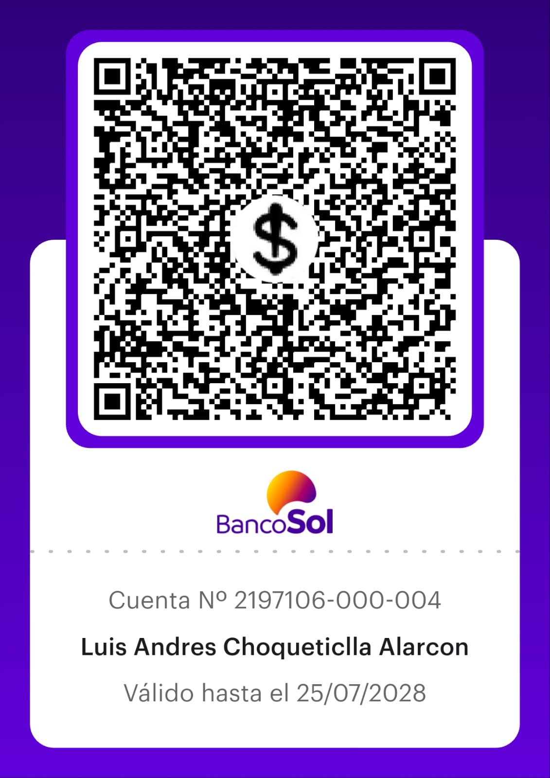 Código QR de pago